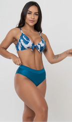 Biquini Top Amarração Frontal + Cós  Bardot  Caelí