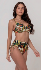 Biquíni Meia Taça + Hot Pant Estrela Do Mar Poesia